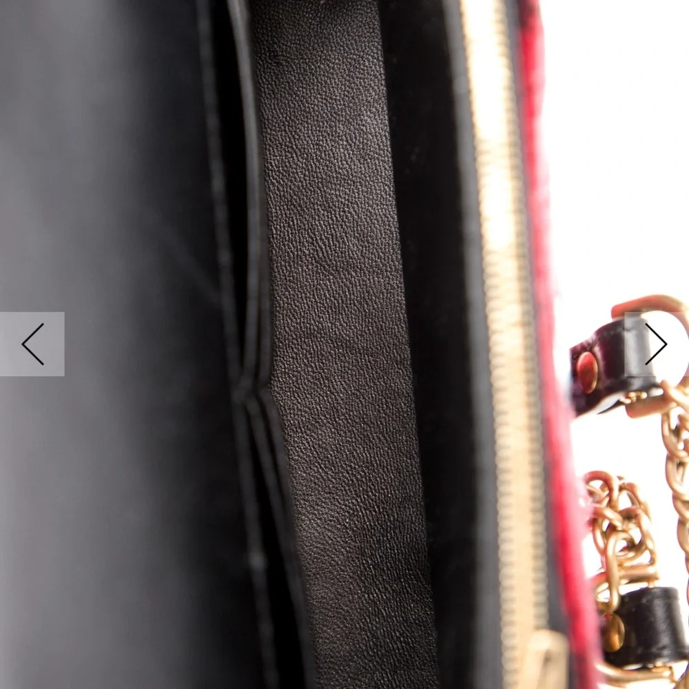 Balenciaga Red and Black Checkered Shoulder Bag - Picture 5 of 5